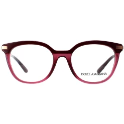 Dolce u0026 Gabbana Round|Round^Dolce & Gabbana Glasses Frames DG3346 3247 Bordeaux Transparent Bordea