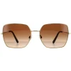 Dolce u0026 Gabbana D&G^Dolce & Gabbana Sunglasses DG2242 02/13 Gold Dark Brown Gradient