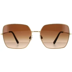 Dolce u0026 Gabbana D&G^Dolce & Gabbana Sunglasses DG2242 02/13 Gold Dark Brown Gradient