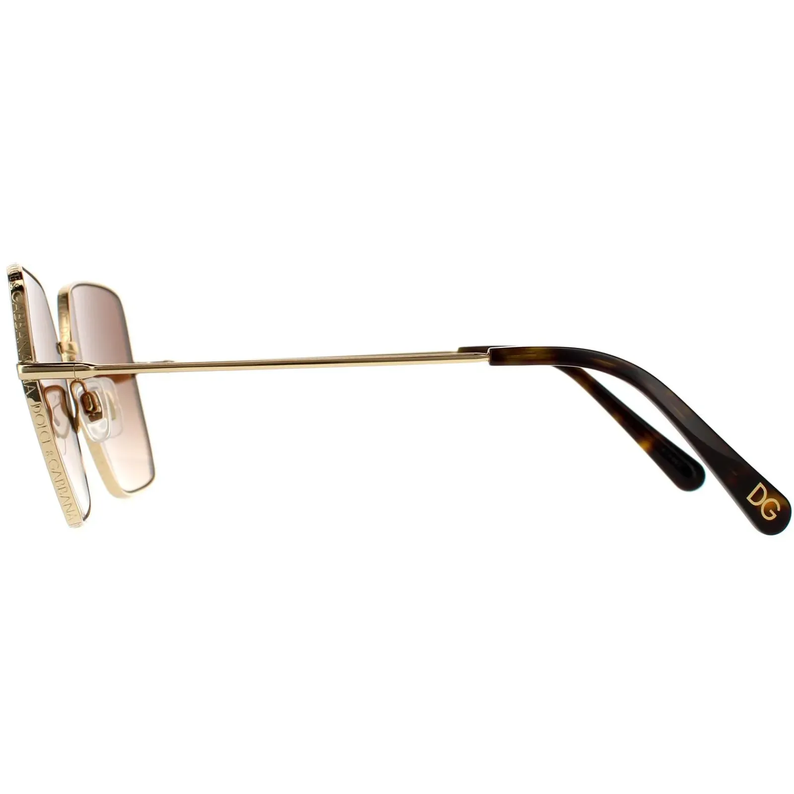Dolce u0026 Gabbana D&G^Dolce & Gabbana Sunglasses DG2242 02/13 Gold Dark Brown Gradient
