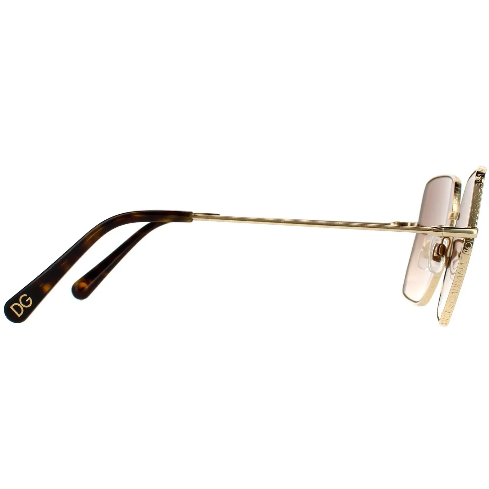Dolce u0026 Gabbana D&G^Dolce & Gabbana Sunglasses DG2242 02/13 Gold Dark Brown Gradient