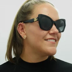Dolce u0026 Gabbana Butterfly|D&G^Dolce & Gabbana Sunglasses DG4405 501/8G Black Grey Gradient