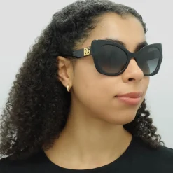Dolce u0026 Gabbana Butterfly|D&G^Dolce & Gabbana Sunglasses DG4405 501/8G Black Grey Gradient