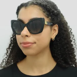 Dolce u0026 Gabbana Butterfly|D&G^Dolce & Gabbana Sunglasses DG4405 501/8G Black Grey Gradient