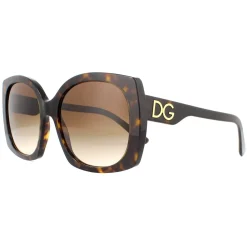 Dolce u0026 Gabbana Square|D&G^Dolce & Gabbana Sunglasses DG4385 502/13 Havana Brown Gradient Dark Br