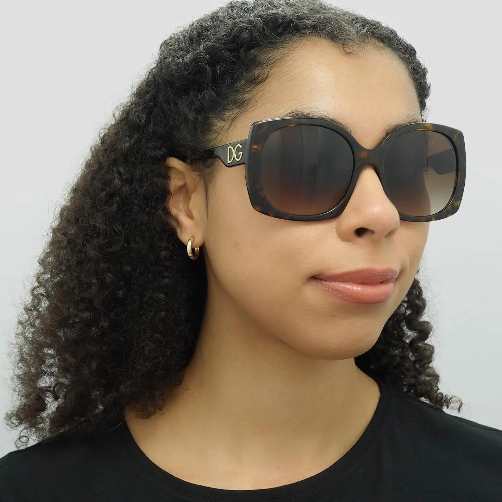 Dolce u0026 Gabbana Square|D&G^Dolce & Gabbana Sunglasses DG4385 502/13 Havana Brown Gradient Dark Br