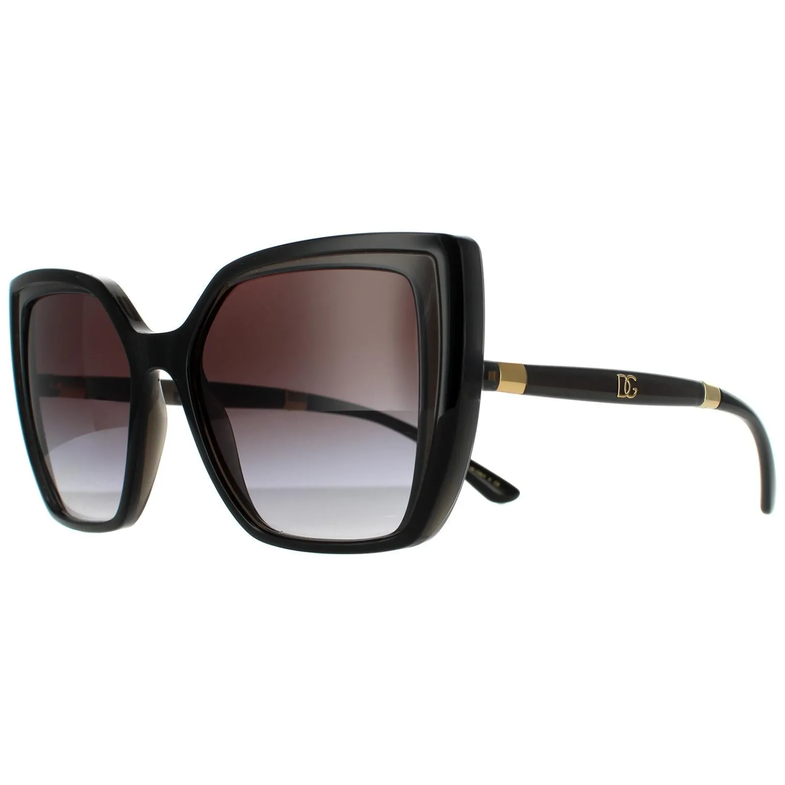 Dolce u0026 Gabbana Square|D&G^Dolce & Gabbana Sunglasses DG6138 32468G Black On Transparent Grey Dar