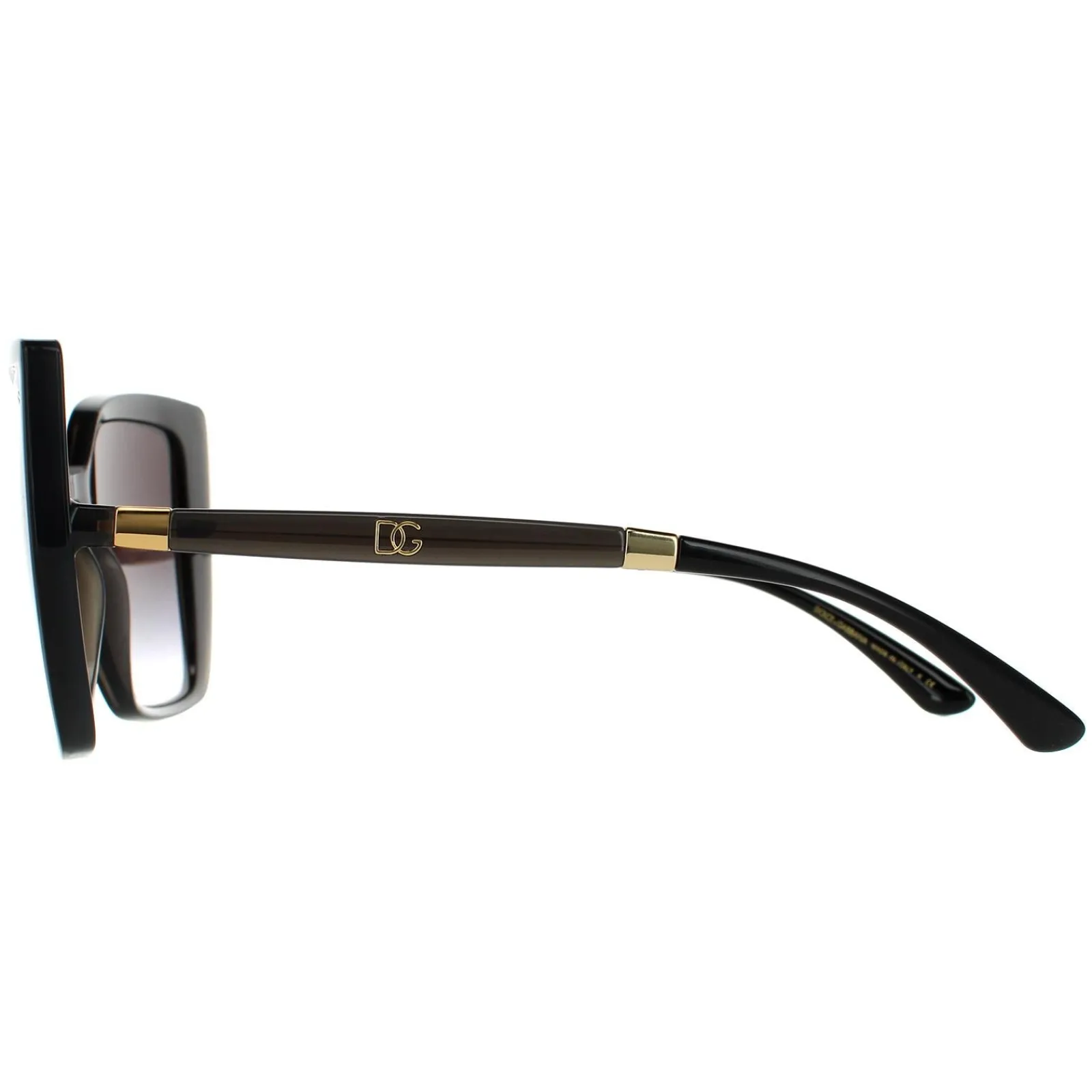 Dolce u0026 Gabbana Square|D&G^Dolce & Gabbana Sunglasses DG6138 32468G Black On Transparent Grey Dar