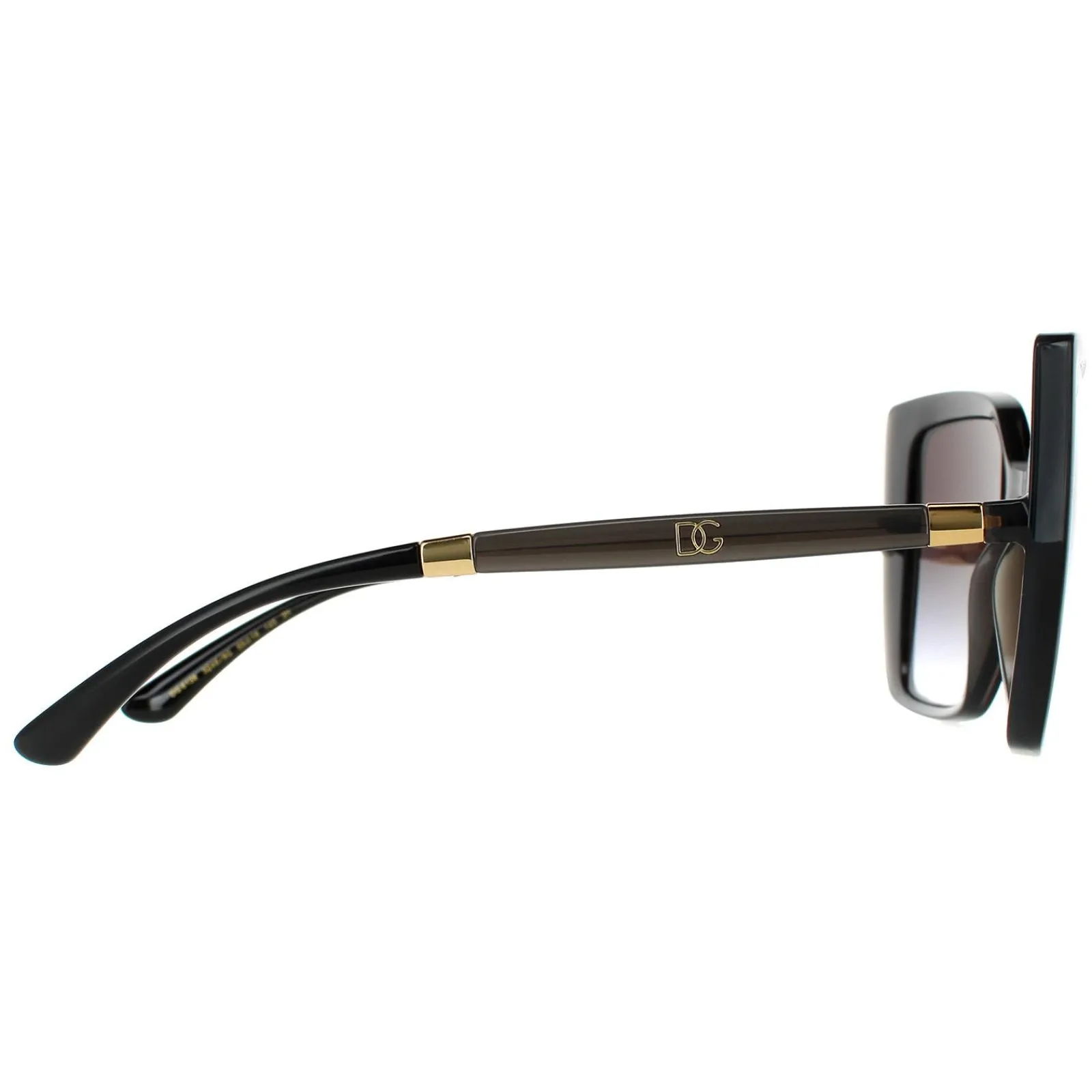 Dolce u0026 Gabbana Square|D&G^Dolce & Gabbana Sunglasses DG6138 32468G Black On Transparent Grey Dar