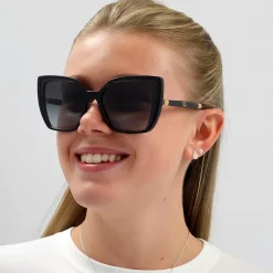 Dolce u0026 Gabbana Square|D&G^Dolce & Gabbana Sunglasses DG6138 32468G Black On Transparent Grey Dar