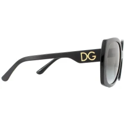 Dolce u0026 Gabbana Square|D&G^Dolce & Gabbana Sunglasses DG4385 501/8G Black Light Grey Gradient Bla
