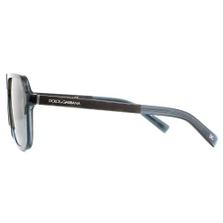 Dolce u0026 Gabbana Square^Dolce & Gabbana Sunglasses DG4354 320980 Havana Transparent Blue Brown