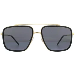 Dolce u0026 Gabbana Polarised|Square^Dolce & Gabbana Sunglasses DG2220 02/81 Gold and Black Brown Gradient