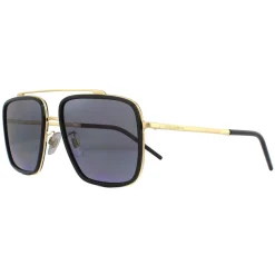Dolce u0026 Gabbana Polarised|Square^Dolce & Gabbana Sunglasses DG2220 02/81 Gold and Black Brown Gradient