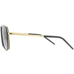 Dolce u0026 Gabbana Polarised|Square^Dolce & Gabbana Sunglasses DG2220 02/81 Gold and Black Brown Gradient