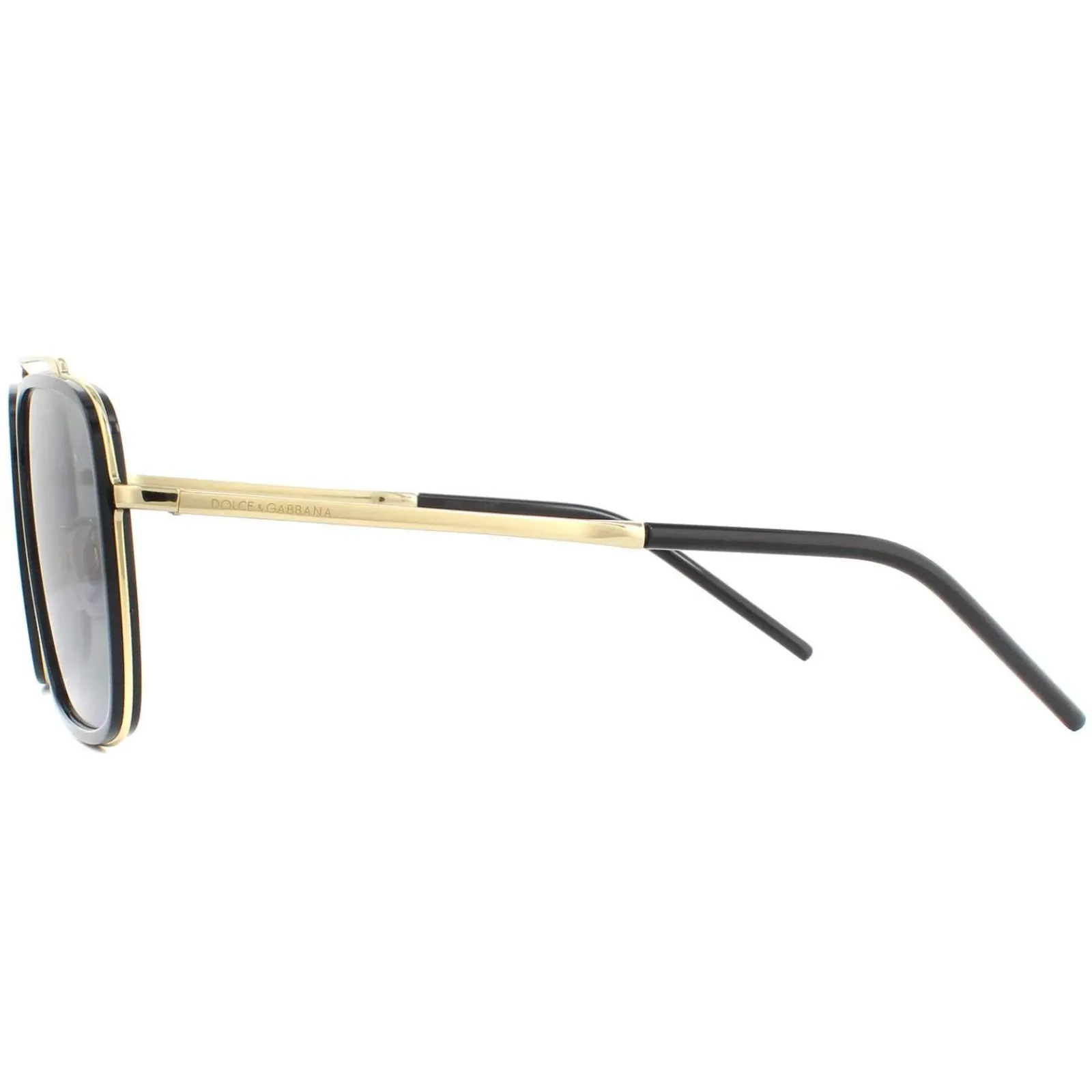Dolce u0026 Gabbana Polarised|Square^Dolce & Gabbana Sunglasses DG2220 02/81 Gold and Black Brown Gradient