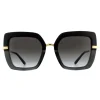 Dolce u0026 Gabbana Square|D&G^Dolce & Gabbana Sunglasses DG4373 32468G Top Black on Transparent Blac