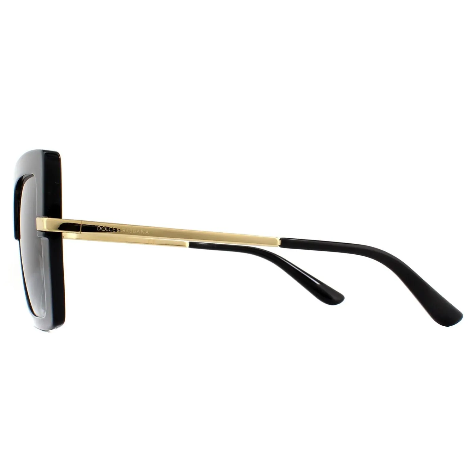 Dolce u0026 Gabbana Square|D&G^Dolce & Gabbana Sunglasses DG4373 32468G Top Black on Transparent Blac