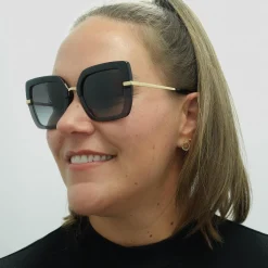 Dolce u0026 Gabbana Square|D&G^Dolce & Gabbana Sunglasses DG4373 32468G Top Black on Transparent Blac