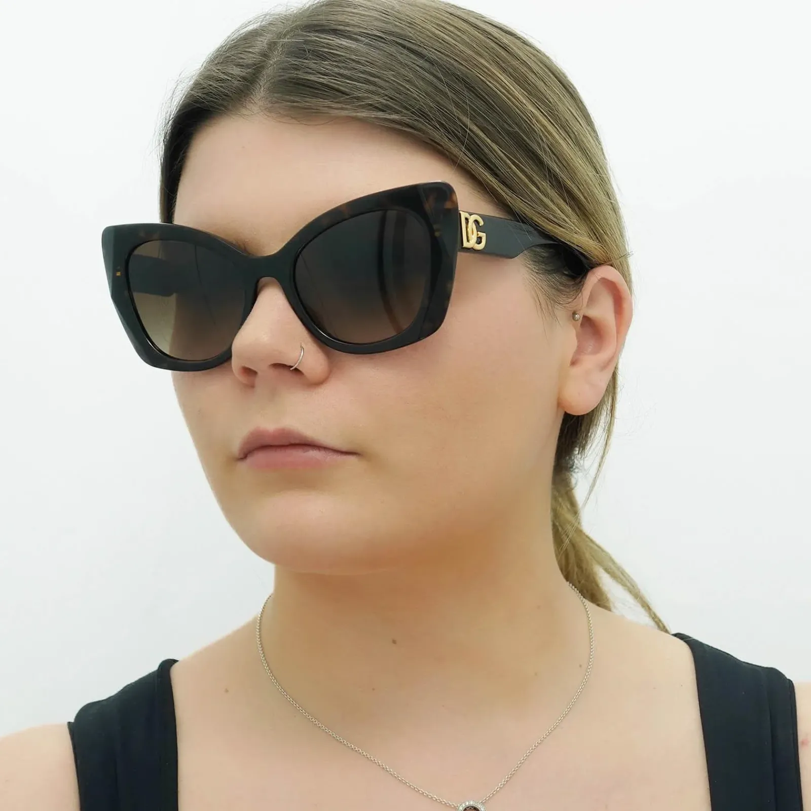 Dolce u0026 Gabbana Cat-Eye|D&G^Dolce & Gabbana Sunglasses DG4405 502/13 Havana Brown Gradient