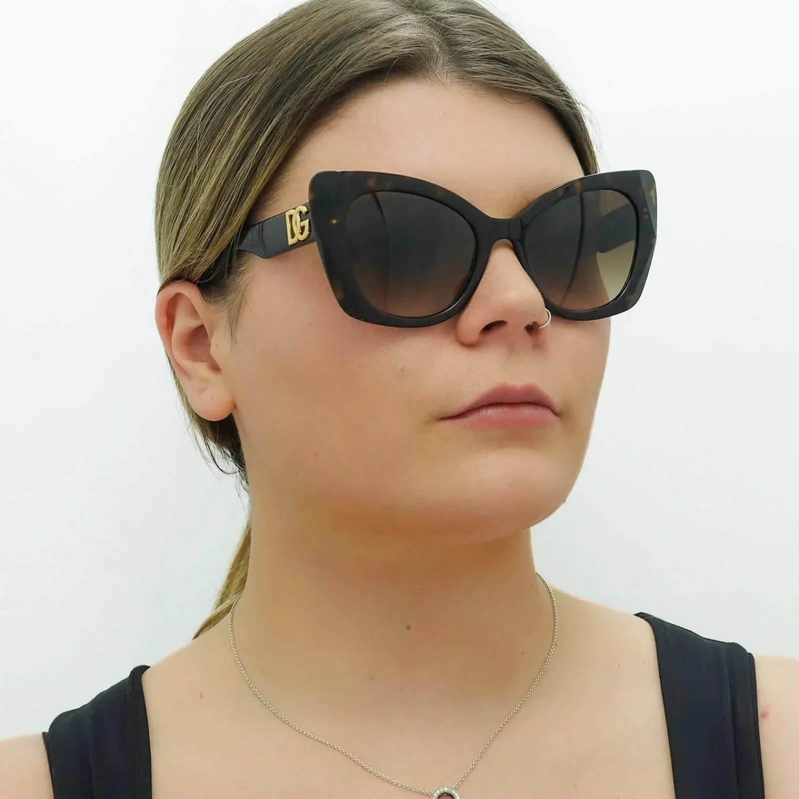 Dolce u0026 Gabbana Cat-Eye|D&G^Dolce & Gabbana Sunglasses DG4405 502/13 Havana Brown Gradient