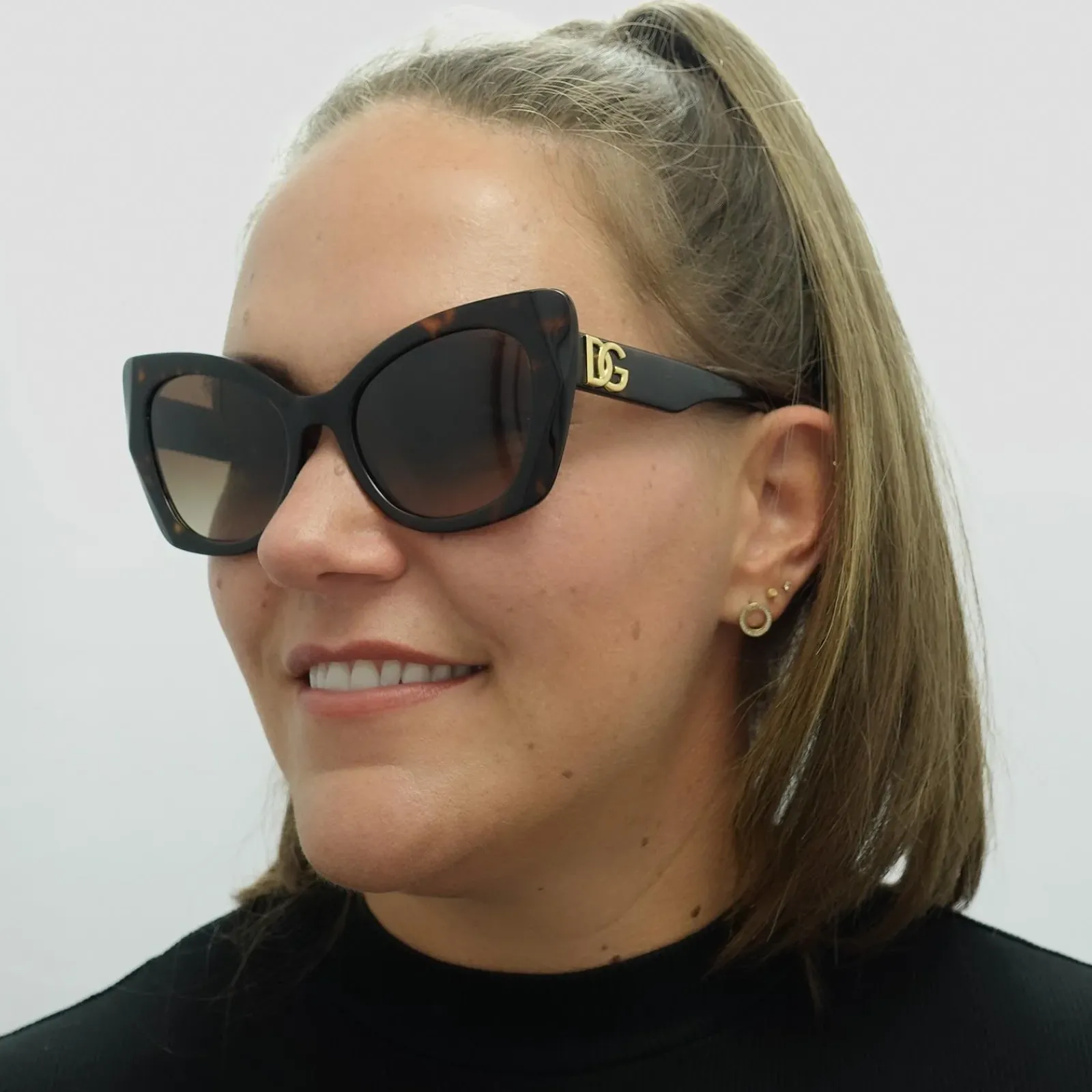 Dolce u0026 Gabbana Cat-Eye|D&G^Dolce & Gabbana Sunglasses DG4405 502/13 Havana Brown Gradient