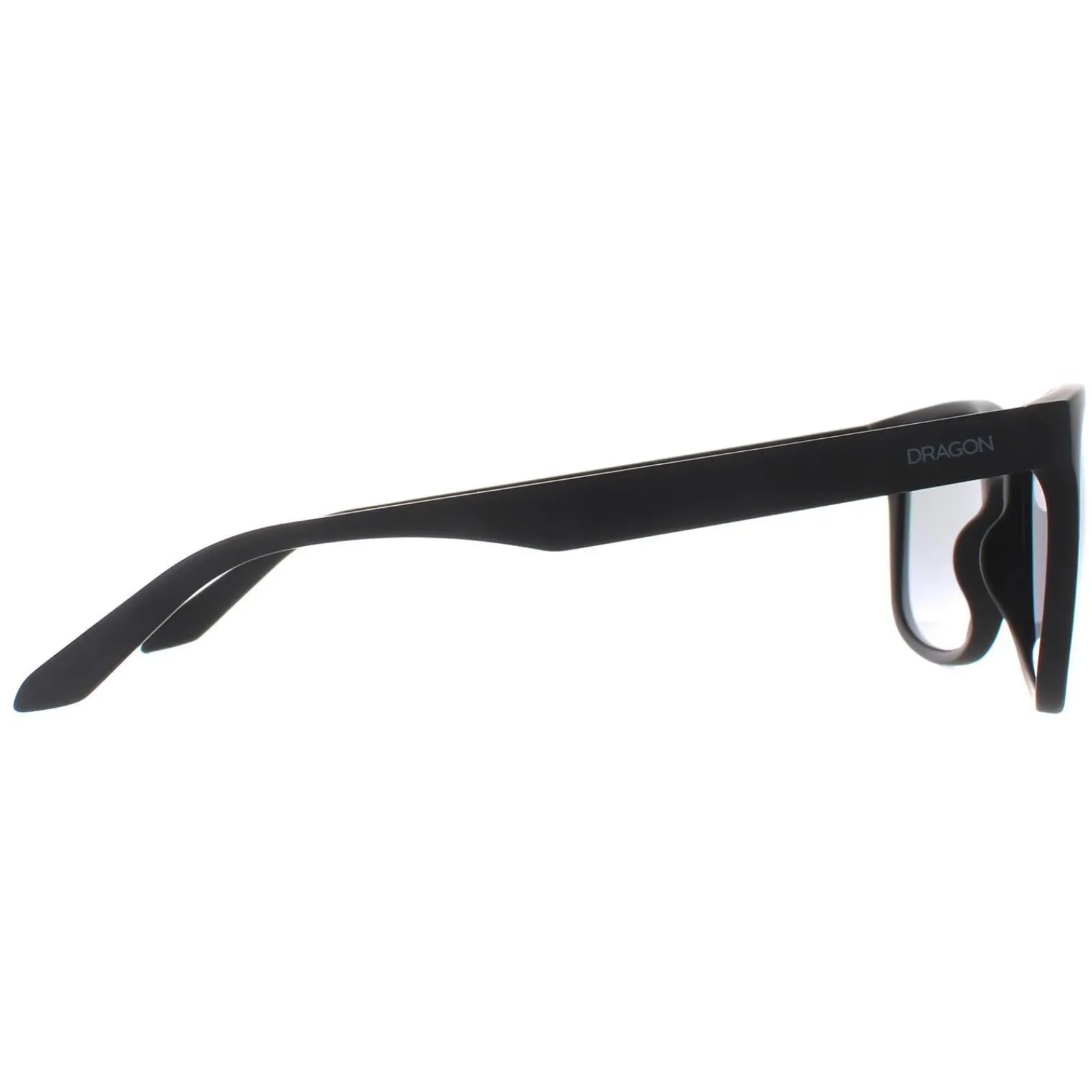 Dragon Rectangle^Sunglasses Eden 43718-003 Black Lumalens Blue Ionized