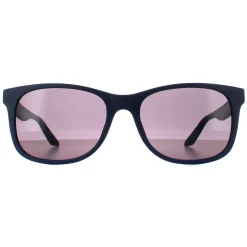 Dragon Rectangle^Sunglasses Eden 43717-410 Matte Navy Lumalens Smoke