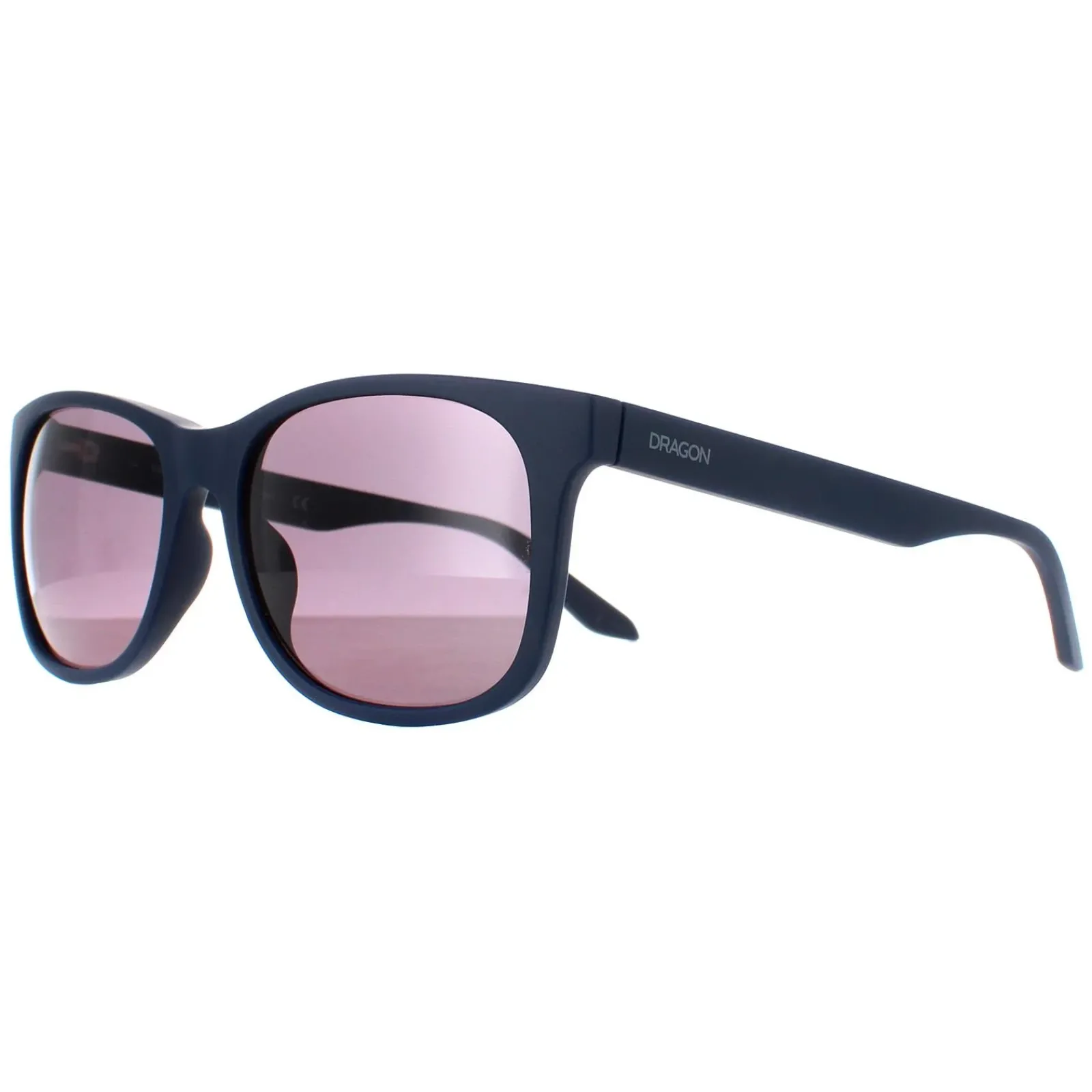 Dragon Rectangle^Sunglasses Eden 43717-410 Matte Navy Lumalens Smoke
