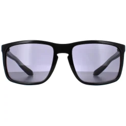 Dragon Square^Sunglasses Melee 40722-001 Shiny Black Smoke