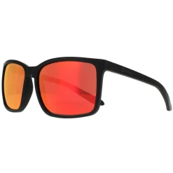 Dragon Square^Sunglasses Montage 40735-004 Matte Black Orange Ionized