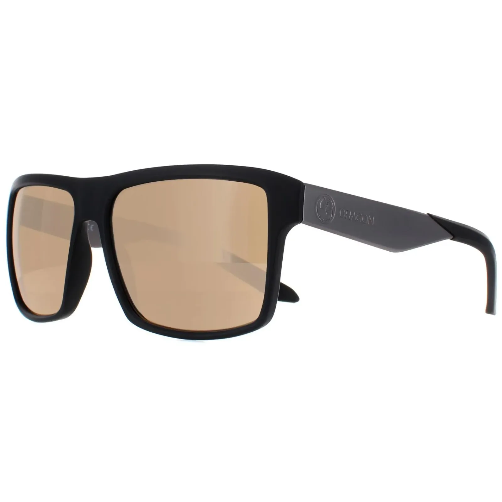 Dragon Square^Sunglasses Space 41443-002 Matte Black Lumlens Silver Ionized