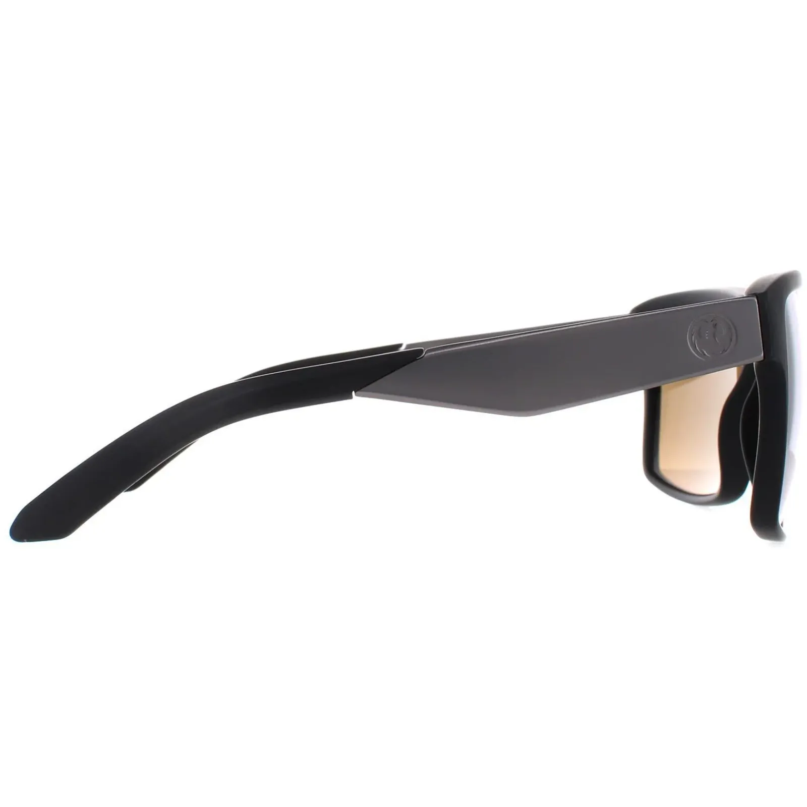 Dragon Square^Sunglasses Space 41443-002 Matte Black Lumlens Silver Ionized