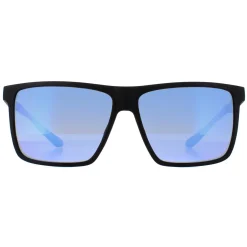 Dragon Rectangle^Sunglasses Sparrow 48088-003 Matte Black Lumalens Blue Ionized
