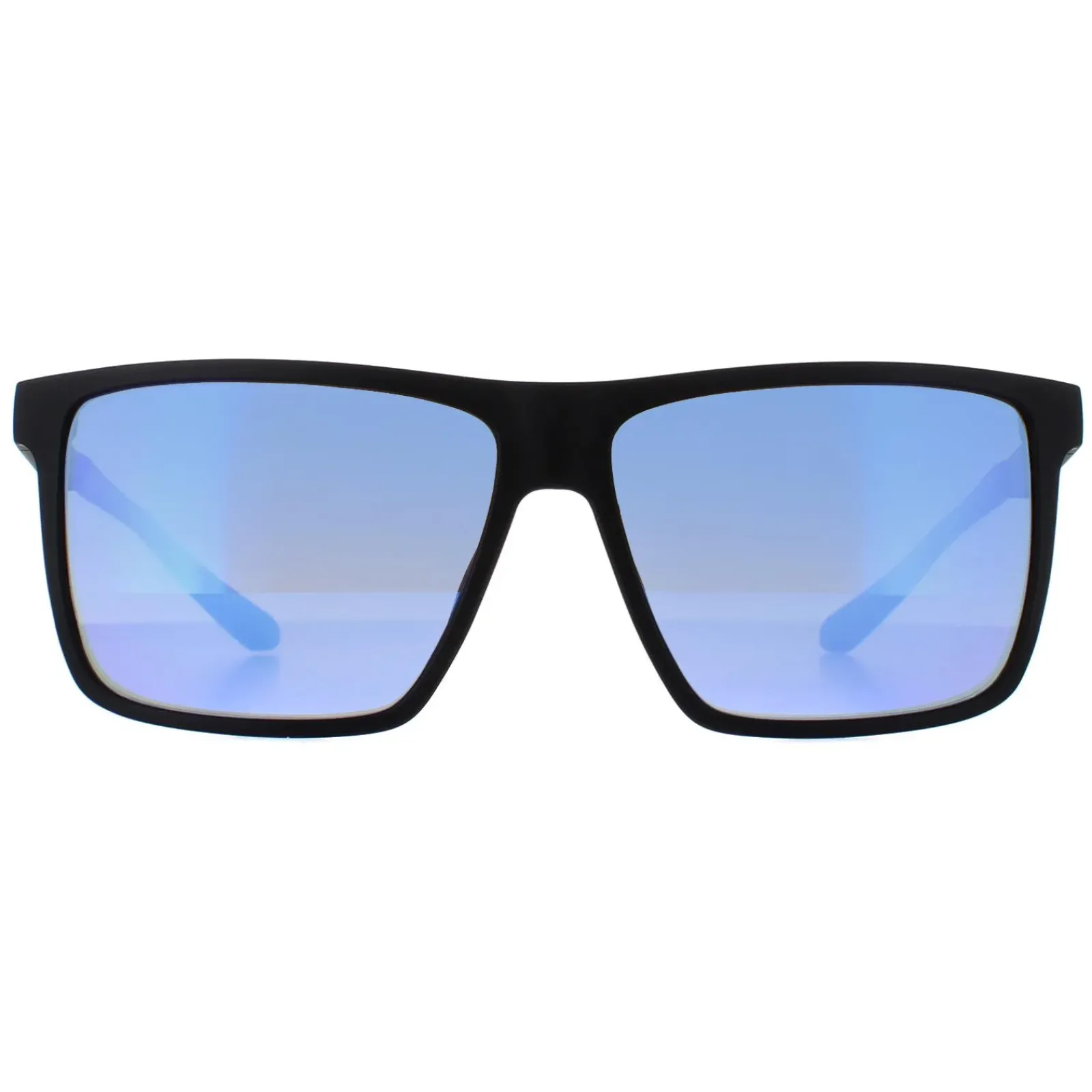 Dragon Rectangle^Sunglasses Sparrow 48088-003 Matte Black Lumalens Blue Ionized