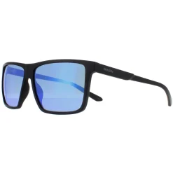 Dragon Rectangle^Sunglasses Sparrow 48088-003 Matte Black Lumalens Blue Ionized