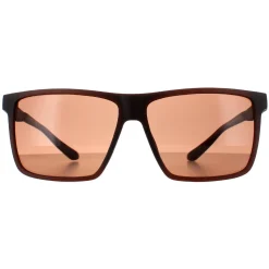 Dragon Rectangle^Sunglasses Sparrow 47613-208 Matte Brown Lumalens Brown