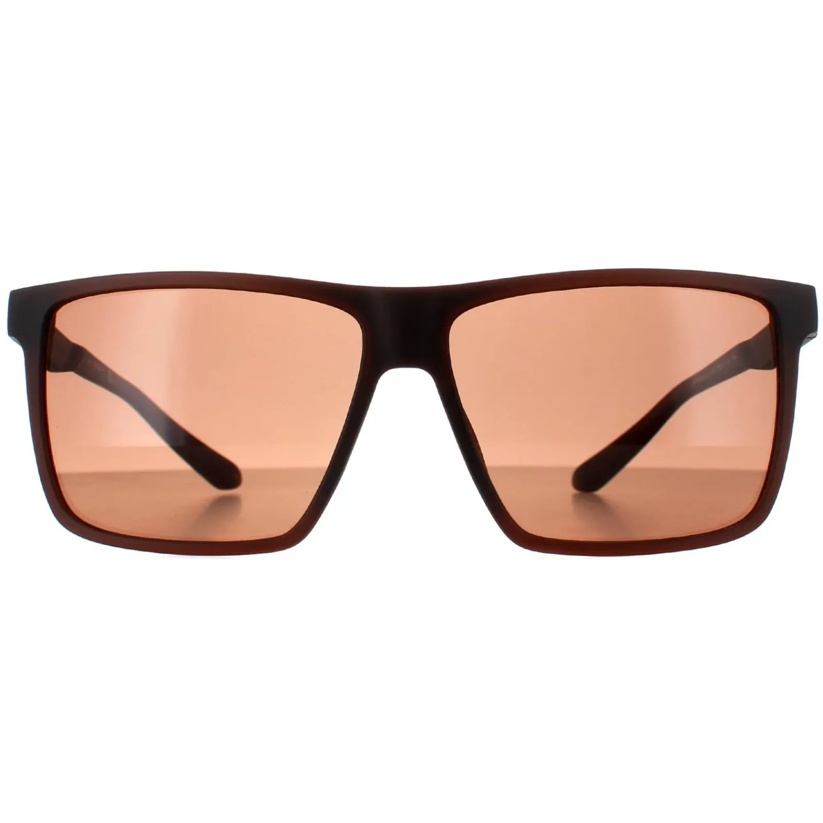 Dragon Rectangle^Sunglasses Sparrow 47613-208 Matte Brown Lumalens Brown
