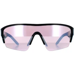 Dragon Semi Rimless^Sunglasses Tracer X 41091-001 Shiny Black Lumalens Silver Ioniz