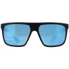 Dragon Rectangle|Rectangle^Sunglasses Vinyl 45037-003 Matte Black Lumalens Blue Ionized