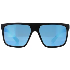 Dragon Rectangle|Rectangle^Sunglasses Vinyl 45037-003 Matte Black Lumalens Blue Ionized
