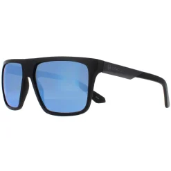 Dragon Rectangle|Rectangle^Sunglasses Vinyl 45037-003 Matte Black Lumalens Blue Ionized