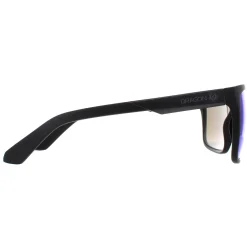 Dragon Rectangle|Rectangle^Sunglasses Vinyl 45037-003 Matte Black Lumalens Blue Ionized