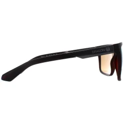 Dragon Rectangle|Rectangle^Sunglasses Vinyl 45004-234 Teak Wood Lumalens Brown