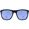 Dragon Rectangle^Sunglasses Wilder 46689-003 Matte Black Lumalens Blue Ionized