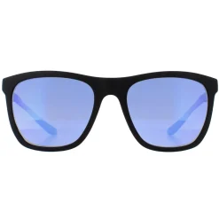 Dragon Rectangle^Sunglasses Wilder 46689-003 Matte Black Lumalens Blue Ionized