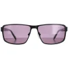 Duck and Cover Rectangle^Sunglasses DCS022 C1 Black Grey