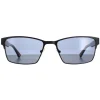 Duck and Cover Rectangle^Sunglasses DCS030 C1 Black Grey