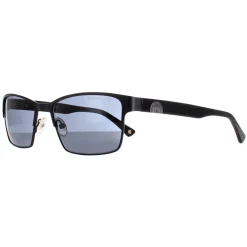 Duck and Cover Rectangle^Sunglasses DCS030 C1 Black Grey