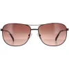 Duck and Cover Aviator^Sunglasses DCS017 C1 Black Brown Gradient